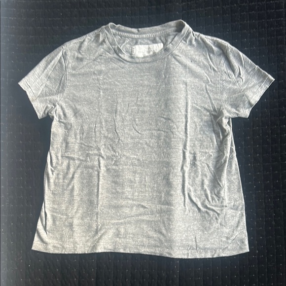 Nili Lotan Brady Gray Short Sleeve Crew Neck T-Shirt - Picture 1 of 1